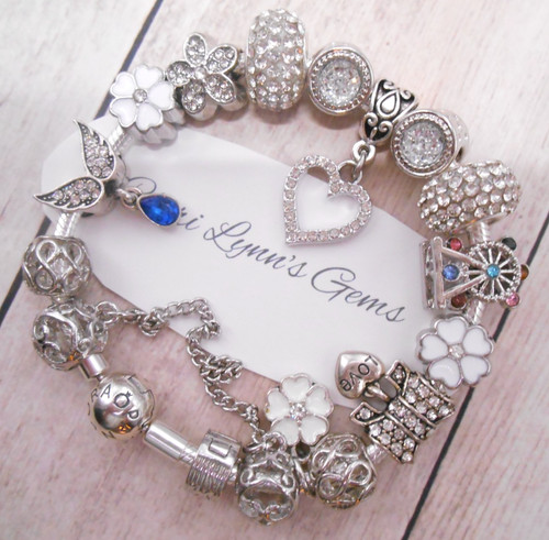 Pandora silver charm - charm, bracelet