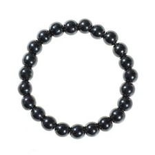 8mm Round Bead Black Magnet