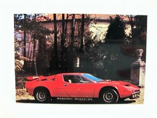 Maserati Merak SS Super car card Japanese Vintage Rare F/S
