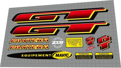 1997 pantera red decal set - 1997,