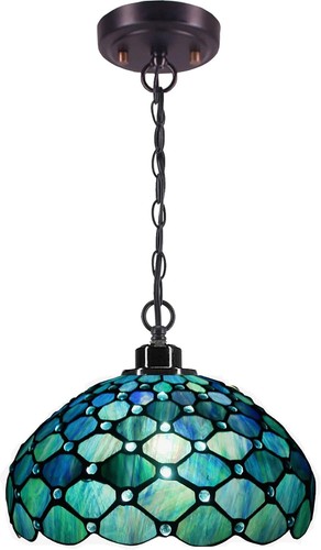 Tiffany pendant light - pendant, stained