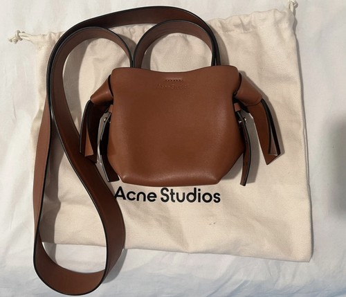 Acne musubi micro bag tan - bag,