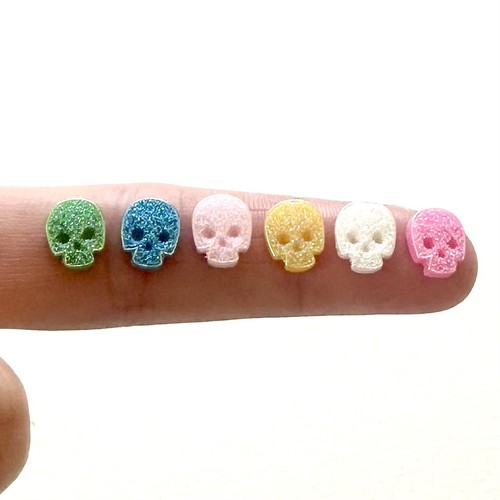 20pcs miniature skull charms - 20pcs,