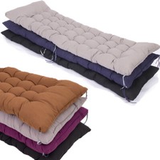 Cotton Cushion Pad Garden Bench Cushion 2-4 Seater Chair Swing Seat Pads Outdoor