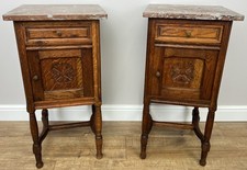 Pair of Bedside Tables Antique