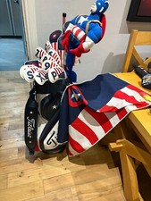 RARE Titleist Tour Golf Bag Captain America theme - Midsize Stars And Stripes