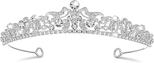 Silver tiaras for women - silver,