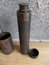 Antique Brass 3 Sectioned Nautical Telescope with Eye Shield & Leather Case