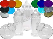 Large Plastic Storage Jars x5