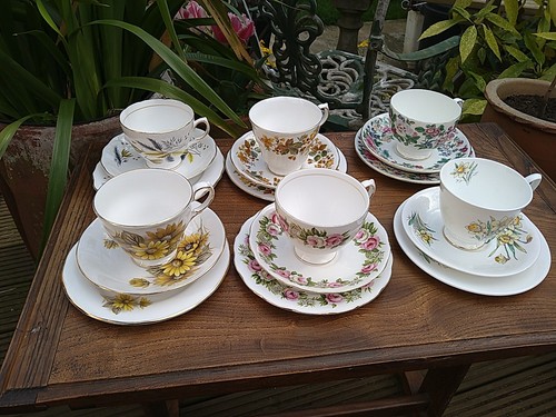 Vintage matched trio tea - vintage, trio's