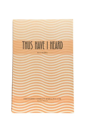 Thus have heard by - "thus,