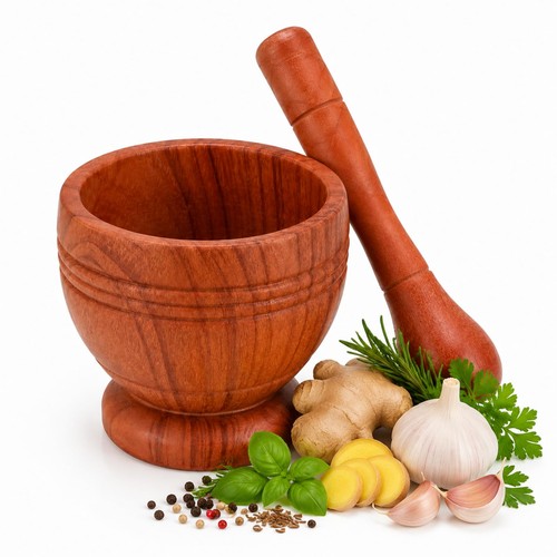 Small mortar and pestle - and, set