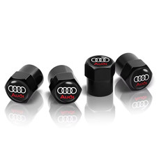 AUDI DUST CAPS BLACK(METAL)