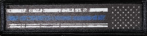 1x4 thin blue line - line, flag