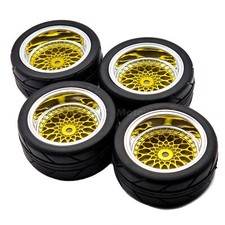 1/10 RC Road Wheels Tyres Gold