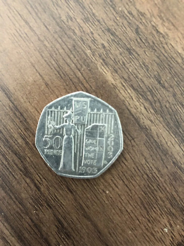 2003 suffragette 50p coin - 50p,
