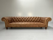 George Smith "Early Victorian Chesterfield " Sofa - In Brown Leather - RRP £1...