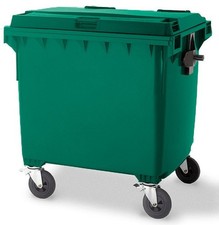 Moss Green 1100 Wheelie Bin