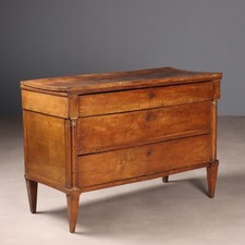 Antique Chest of Drawers Walnut 3 Drawers Veneto XIX Century Original