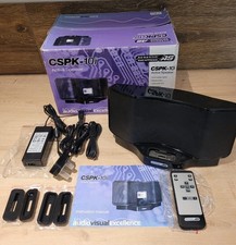 Acoustic Solutions AS CSPK-10i Active Speaker Ipod Dock Complete Remote Usb Box