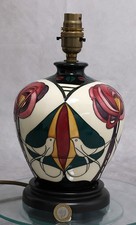 Moorcroft 'Melody' Table Lamp, Charles Rennie Macintosh Tribute by Sian Leeper