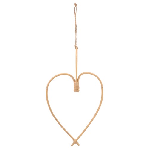 Bohemian wicker heart - bohemian, hanging