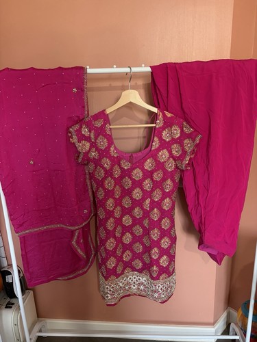 Hot pink heavy - hot, embellished
