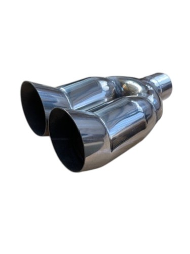 Universal twin exhaust tip - twin,