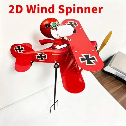 Snoopy pilot flying biplane - flying,