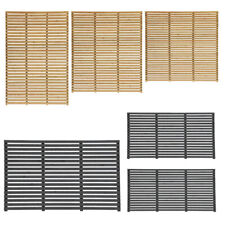 6FT Heavy Duty Horizontal Slatted Garden Fence Panel Pressure Treated Timber UK