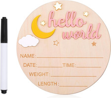 Wooden Hello World Newborn