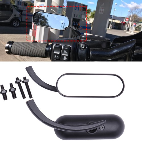 Black mini oval motorcycle - black,