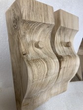 Pair of Handmade Solid Oak