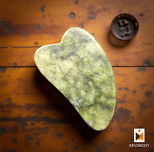💗💚 Green Gua Sha Stone Jade Facial Massager Beauty Body Anti Ageing Tool 💚💗