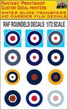 RAF ROUNDELS DECALS WATER