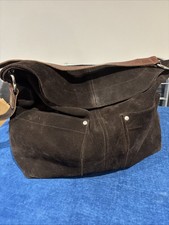 Women's Slouch Genuine Suede Leather Shoulder Tote Bag Ladies Shoulder HandBags