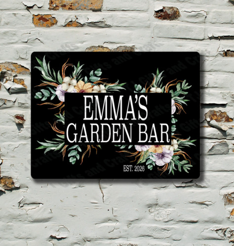 Personalised garden bar - garden,