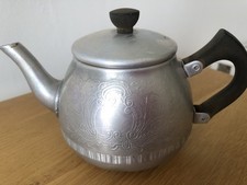 Vintage Swan Brand Aluminum Teapot The Carlton Made in England - 2 Cup