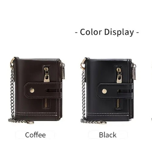 Men rfid leather biker - leather,