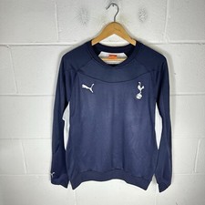 Tottenham Hotspur Football Shirt Mens Medium Blue Puma 2011/12 Training Kit Y2K*