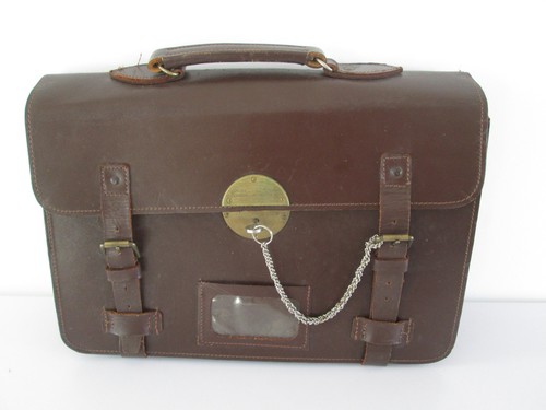 Vintage brown leather attache - vintage,