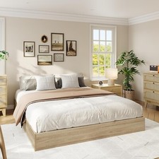 Twin Full Queen King Size Bed Frame 8 in Wooden Platform Bed Foundation