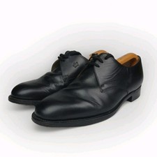 Barker Black Leather Derby