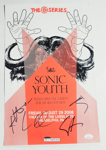 Sonic youth real hand - hand, signed