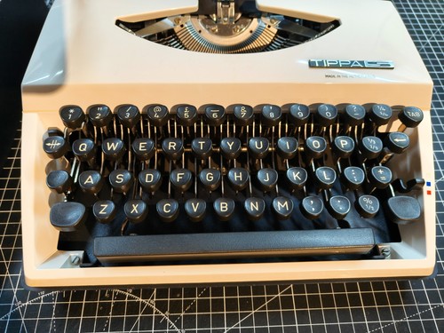 Adler tippa typewriter with - tippa,