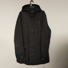 Fred Perry Cotton Parka Black