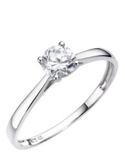 H Samuel 9ct WHITE GOLD RING