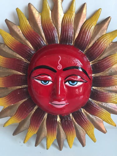 Multicolour large sun - large, face