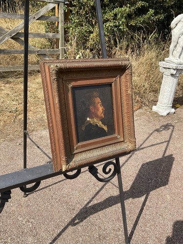 Antique original oil - oil, portrait