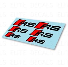 Audi RS Premium High Temp Brake Caliper Decals Stickers X6